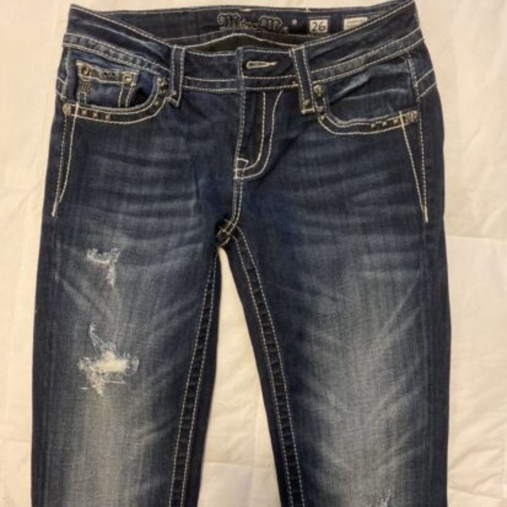 Miss Me Signature Boot Cut Jeans Size 26 - Style JP72318 EUC